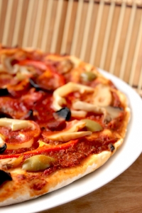 Manchego & Chorizo pizza